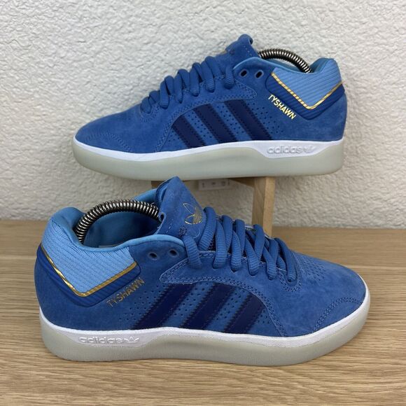 Adidas Skateboarding Tyshawn Jones Sky Blue Suede Size 5 H04934 Icy Soles - Picture 5 of 11